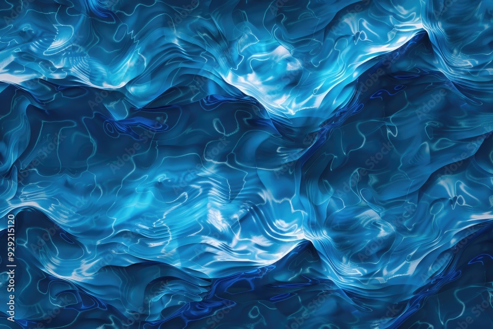 Poster a close-up view of a blue and white background, ideal for use in graphic design or as a placeholder
