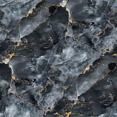 Obraz premium Seamless Abstract Background With multicolored waves and lines marble texture. 3d render illustration. Gold and black marble patterned texture background. Black marble texture 