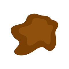 Puddle mud vector cartoon