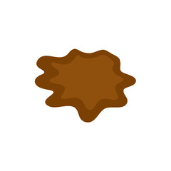 Puddle mud vector cartoon