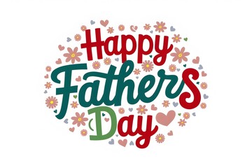 Happy Father's Day caligraphy in vector
