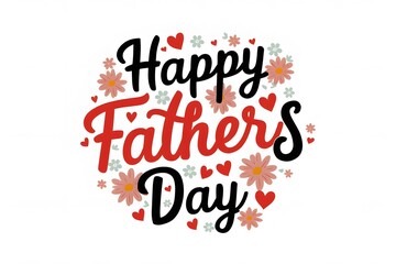 Happy Father's Day caligraphy in vector