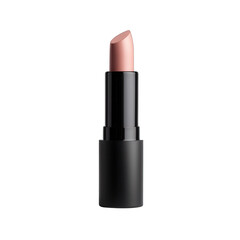 Obraz premium A sleek cosmetic lipstick in a soft nude shade, perfect for enhancing natural beauty and everyday elegance. transparent background
