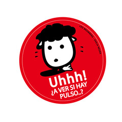 Sticker oveja negra panic