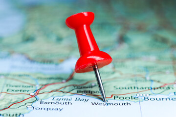 Weymouth, Dorset, England pin on map