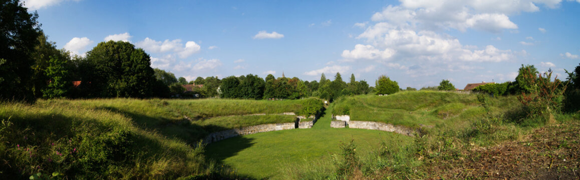 panorama sur les ar&egrave;nes de Senlis (60)