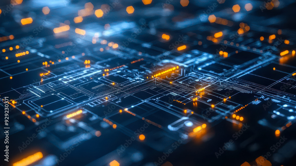 Poster seamless integration of project planning and execution depicting ai technology and coordination with