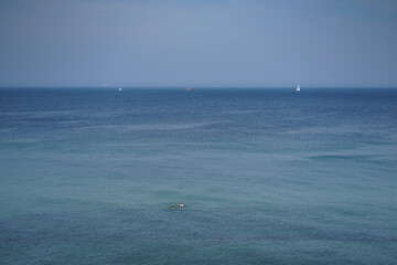 yacht in the sea