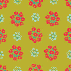 Textile and digital seamless floral vector design