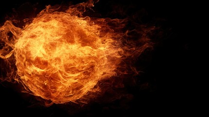 Intense flames of fire