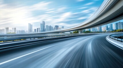 Highway Overpass in the City