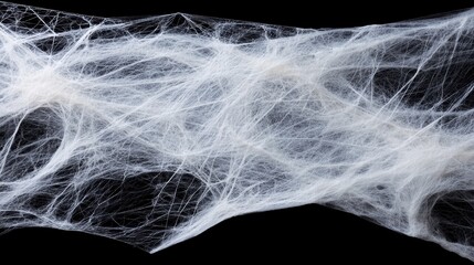 Naklejka premium Intricate spider web on a dark background