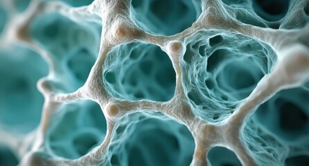 Microscopic view of cellular structure