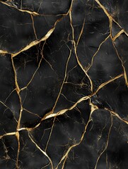 abstract golden cracked marble texture background