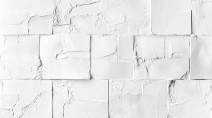 White Textured Brick Wall Background