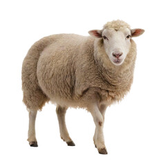 Fototapeta premium Sheep isolated on a Transparent Background