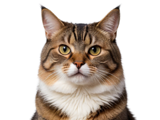 High Quality cat isolated on a transparent background
