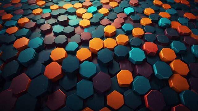 "HexaFlow: Modern Digital Abstract Background"
Background