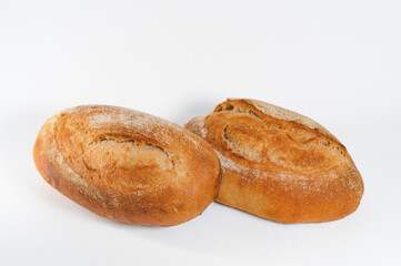 breads isolated on white background
