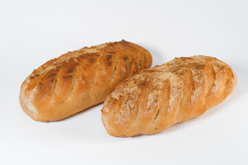 breads isolated on white background