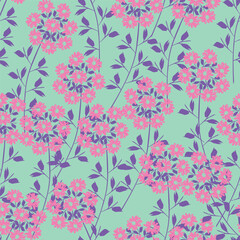 Textile and digital seamless floral vector design