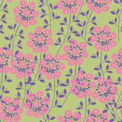 Textile and digital seamless floral vector design