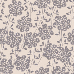 Textile and digital seamless floral vector design