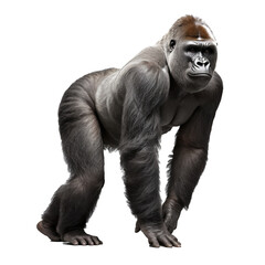 Gorilla isolated on a Transparent Background
