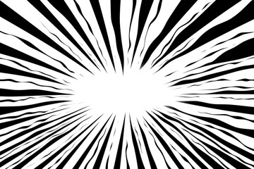 Obraz premium PNG Dynamic black and white burst