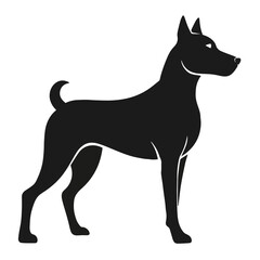Dog silhouette vector illustration