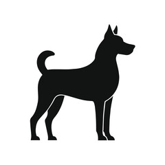 Dog silhouette vector illustration