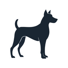 Dog silhouette vector illustration