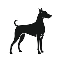 Dog silhouette vector illustration
