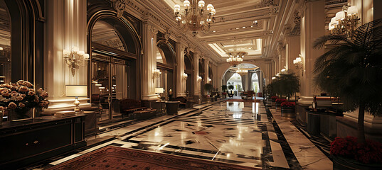 An Elegant and Luxurious Interior Setting with Sophisticated Design Elements
