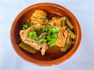 okra with chicken