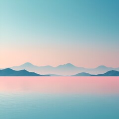 Obraz premium sunset on the lake