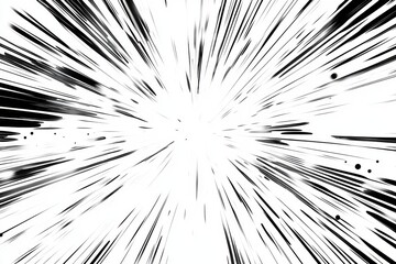 Obraz premium Dynamic anime-style Experience: Engulfed in the Energetic Speed Lines of Manga with Multiple Focus Points for Action Immersion,Anime-Style,illustration,Picture BooksFor Poster,Novel,UI,WEB,Game,Design