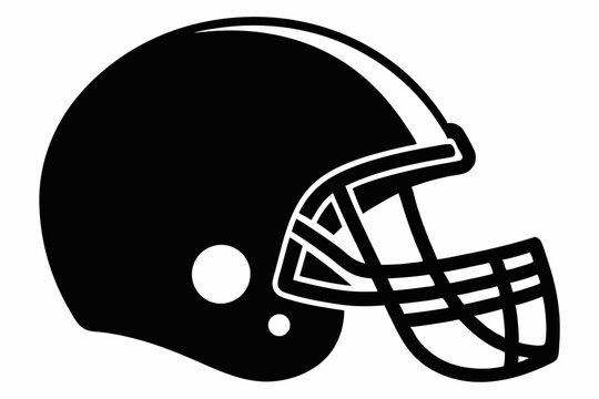 recommend clip art: American Football Helmet Silhouette Vector, football helmet flat icon, Helmets black Clip art	