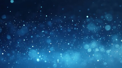 A serene blue background with soft bokeh effects, creating a calming atmosphere.