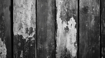 Black and white texture of a wooden wall