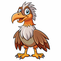 Vulture coloring  art vector illustration