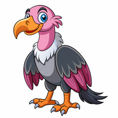 Vulture coloring  art vector illustration