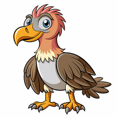 Vulture coloring  art vector illustration