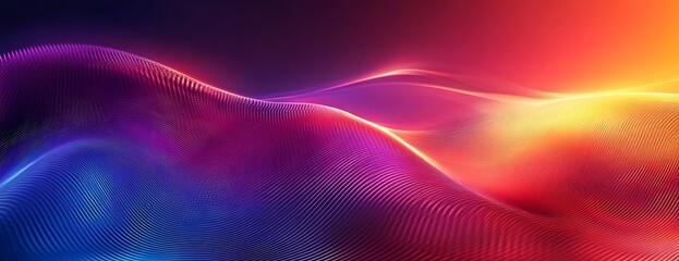 Fototapeta premium Abstract colorful wavy lines background.