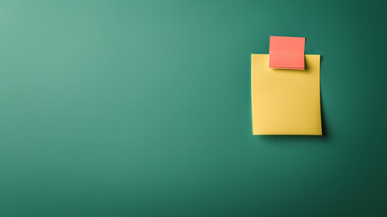 A green chalkboard style background with a note paper  in one side hanging