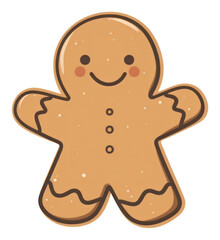 Fototapeta premium PNG Ginger bread gingerbread cookie food.