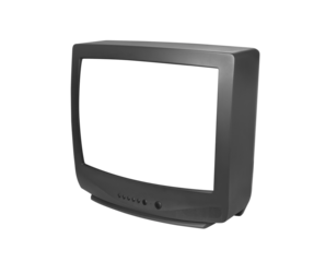 Old analog TV. Retro technology concept