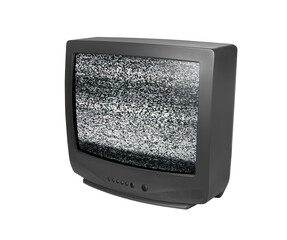 Old analog TV. Retro technology concept