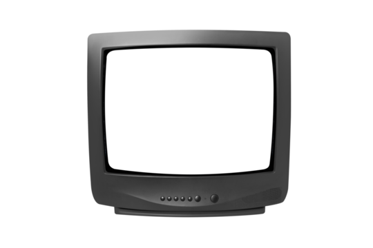 Old analog TV. Retro technology concept