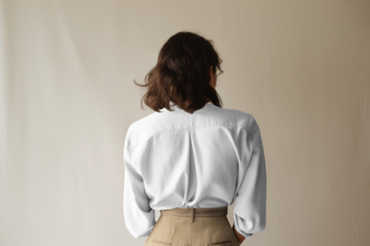 PNG women's blouse mockup, transparent design